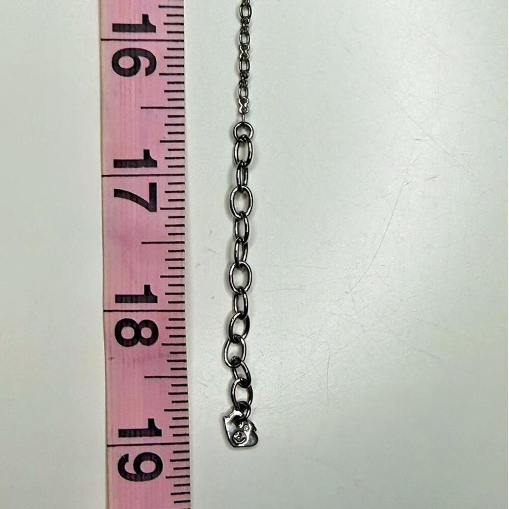 Vintage Swarovski Crystal Necklace Earrings Set Adjustable 16.5–19” Silver Tone - Picture 3 of 8